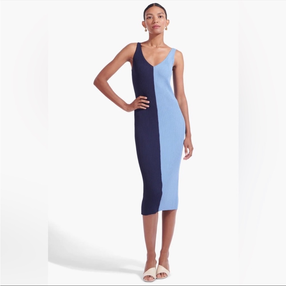 NEW w/o tags! STAUD Dana Dress Blue Size M